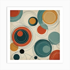 Abstract Circles 43 Art Print