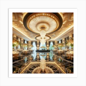 Gilded Ballroom Art Print