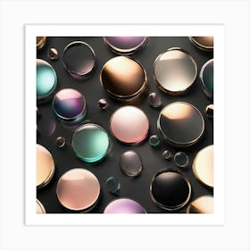 Shiny Glass Spheres Art Print