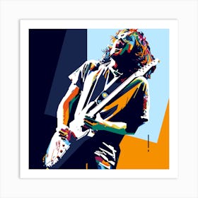 John Frusciante Style WPAP Art Print