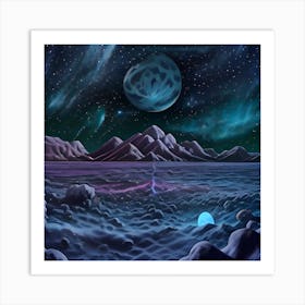 Space Landscape 14 Art Print