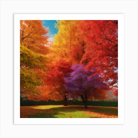 Autumn Trees Art Print