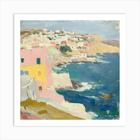 Aegean Village Art Print