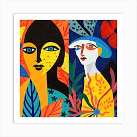 Bold Faces, The Matisse Inspired Art Collection Art Print