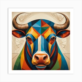 Bull Head 1 Art Print