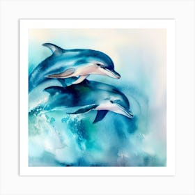 Dolphin's Serenade Art Print