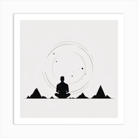 Meditation In The Mountains Art Print