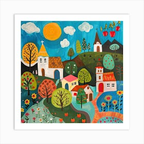 Kids Travel Illustration Argentina 2 Art Print