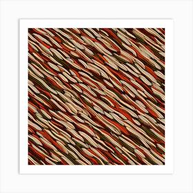 A Seamless Pattern Asymmetrical Zigzags And Jagged Lines, Herringbone Pattern, 147 Art Print