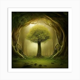 Tree In The Forest Art Print