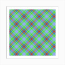 Plaid Pattern 16 Art Print