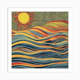 Sun Waves Art Print 1 Art Print