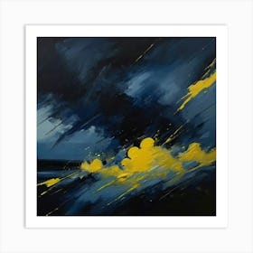 Abstract Thunderstorm Art Print