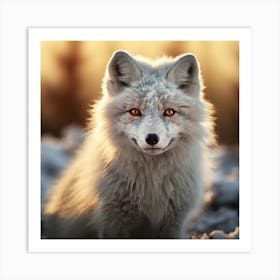 White Fox Art Print