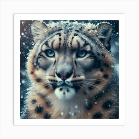 Snow Leopard 17 Art Print