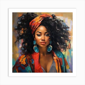 African American Woman 4 Art Print