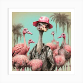 Ostriches 2 Art Print