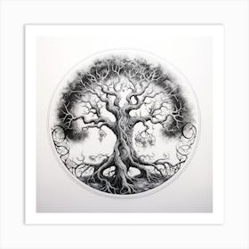 Tree Of Life drawing 1 Art Print