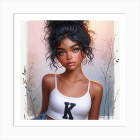 Young Ebony Teen Art Print