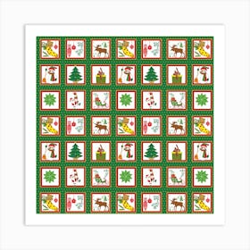 Christmas Paper Christmas Pattern Art Print