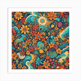 Floral Pattern 1 Art Print