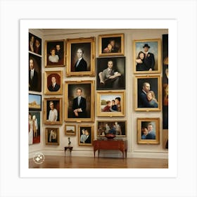 Portraits Of Presidents Art Print