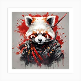 Red Panda 3 Art Print