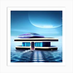 Futuristic home Art Print