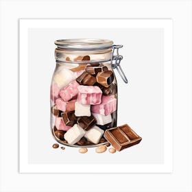 Jar Of Chocolates Art Print