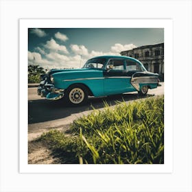 Classic Car In Cuba 2 Art Print