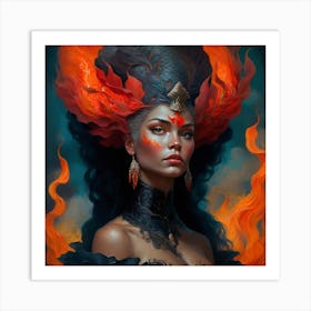 Fire Queen 1 Art Print