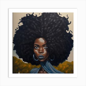 Afro Girl 1 Art Print