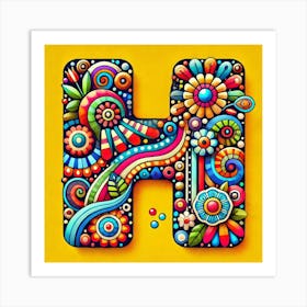 Letter H Art Print