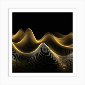 Abstract Wave Pattern 14 Art Print