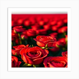 Red Roses Art Print