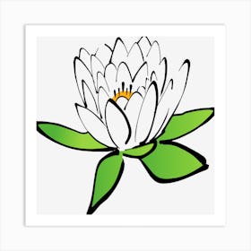 Lotus Flower Water Lily Art Print