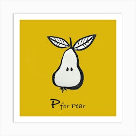 Pear 16x16 Art Print