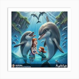 Dolphins Art Print