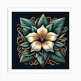 An exotic flower 1 Art Print