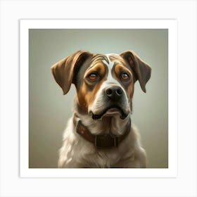 Portrait Of A Dog 1 Art Print