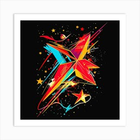 Colorful Star Art Print