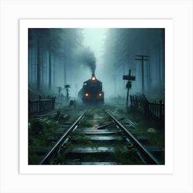 Train In The Forest Art Print