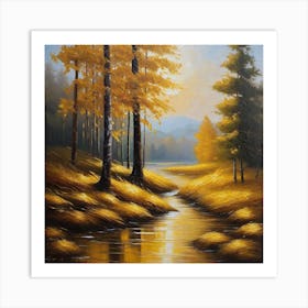 Autumn In The Forest 7 Art Print