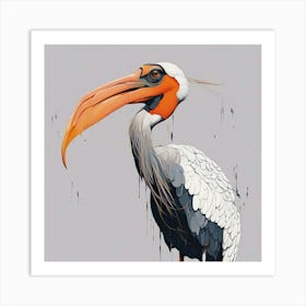 Stork Art Print