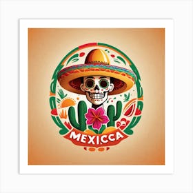 Mexico Skull Art Print