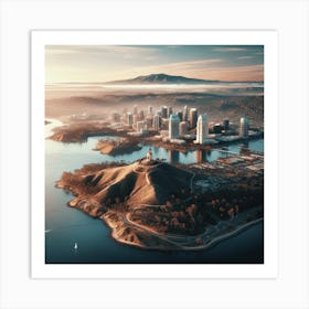 Aerial View Of San Diego Art Print