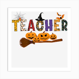 Funny Teacher Halloween Costumes Shirt Trick Or Treat Boys Art Print