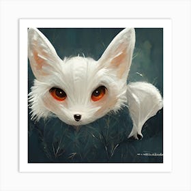 White Fox 2 Art Print