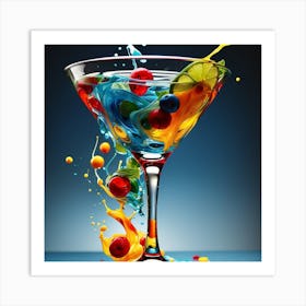 Colourful Cup Art Print