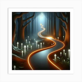 Arrows In The Forest 1 Art Print